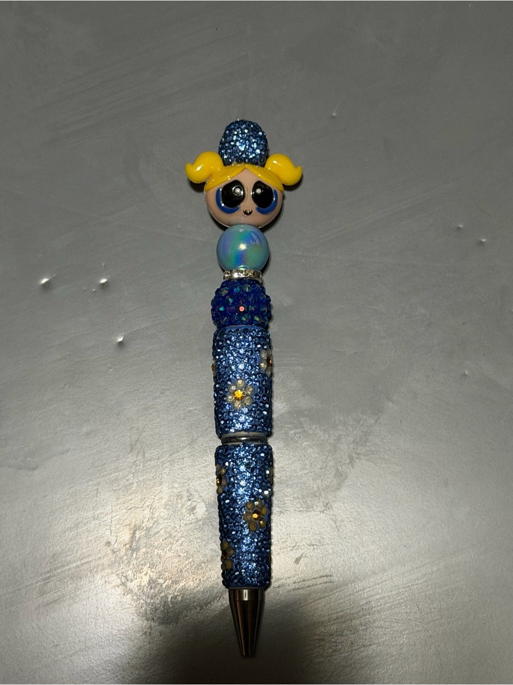 Powerpuff Girls Bubbles themed pen